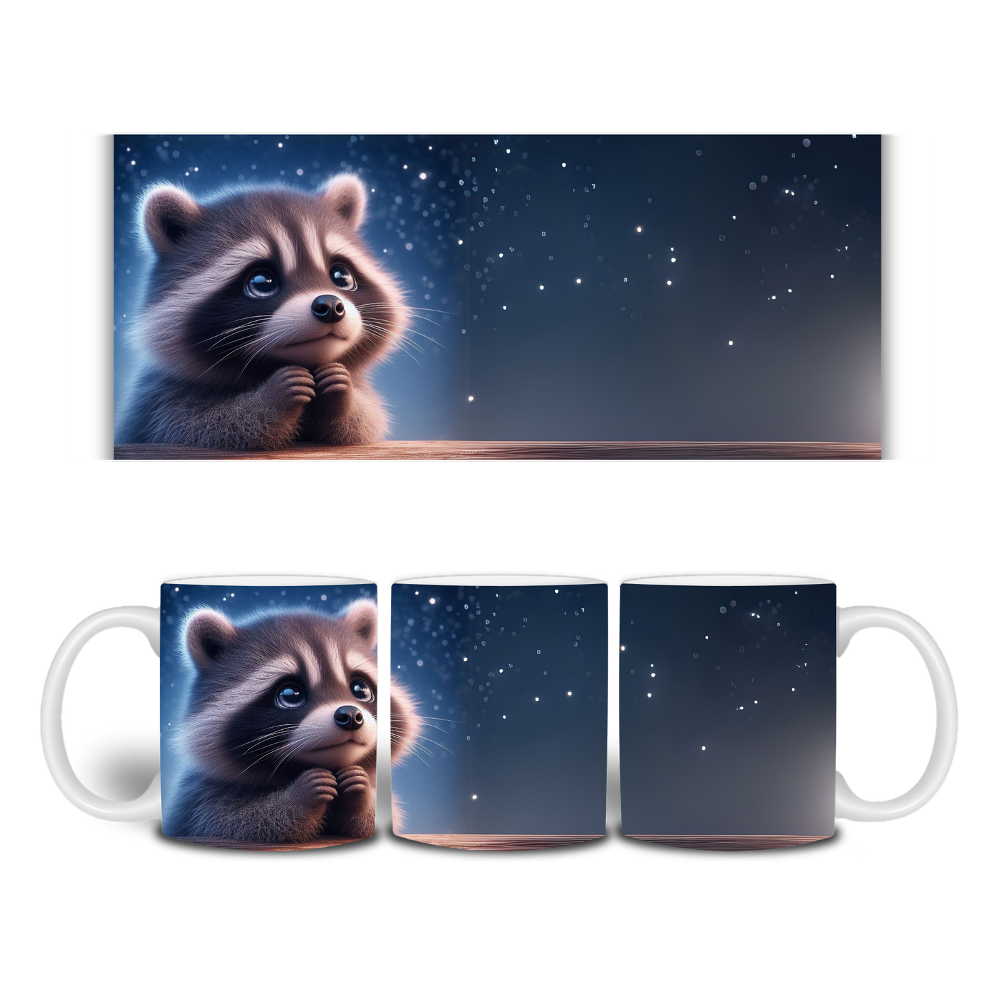 Tasse / Spardose Waschbär