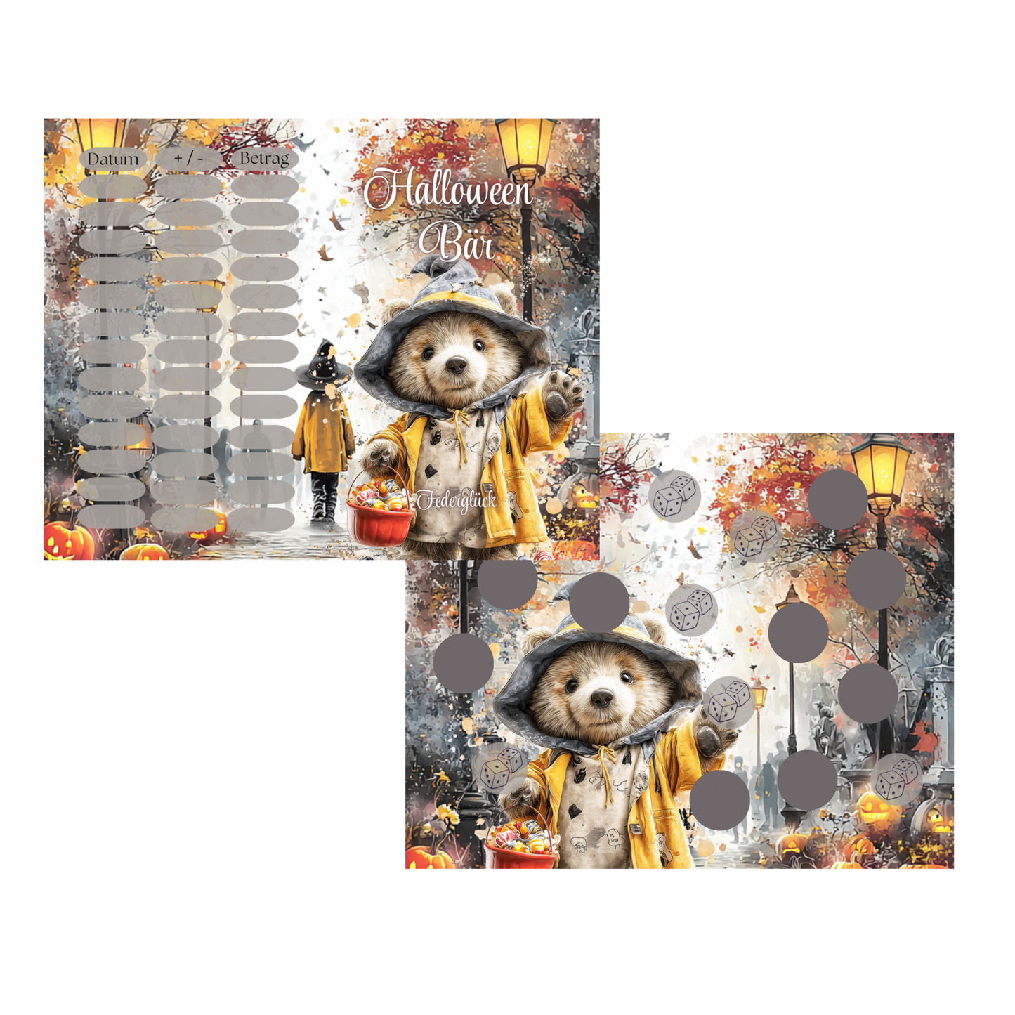 Halloween Bär A7 * matt foliert*