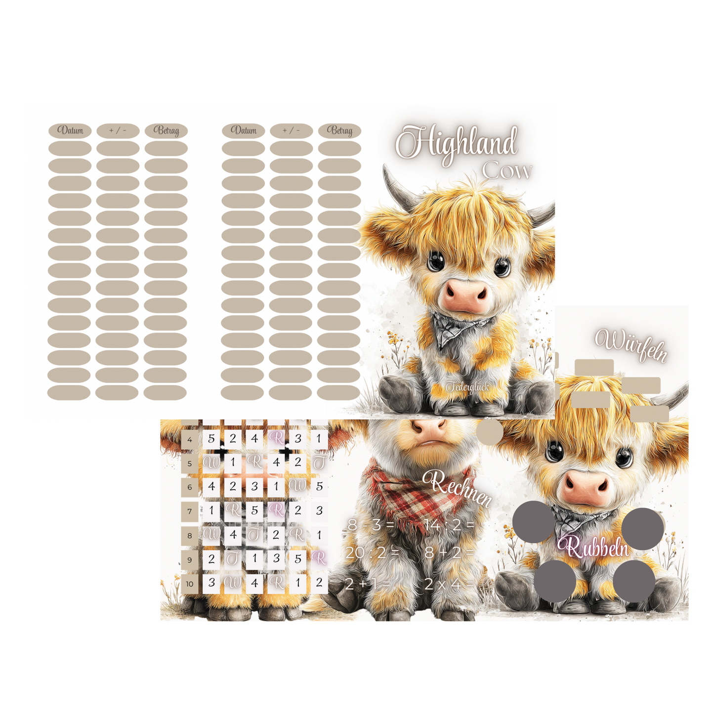 Highland Cow *matt foliert*