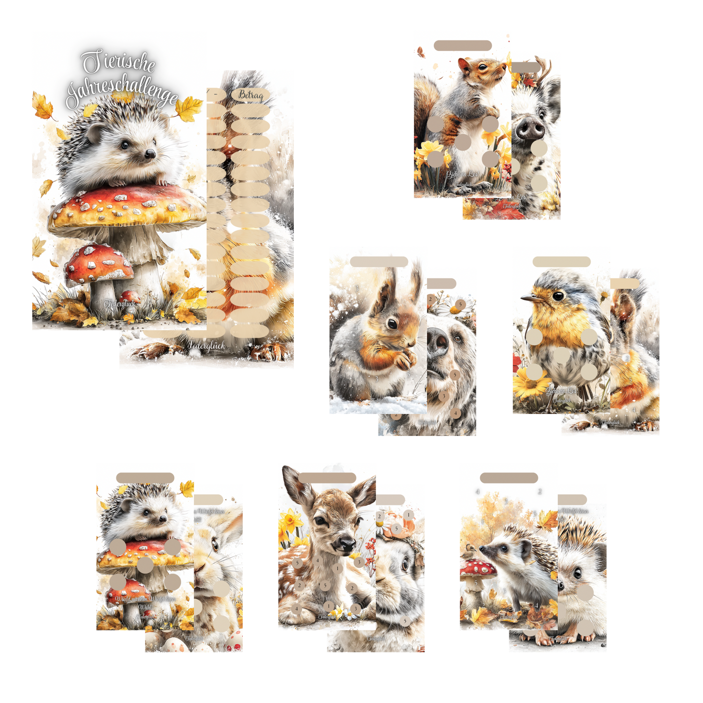 Tierische Jahreschallenge *matt foliert*
