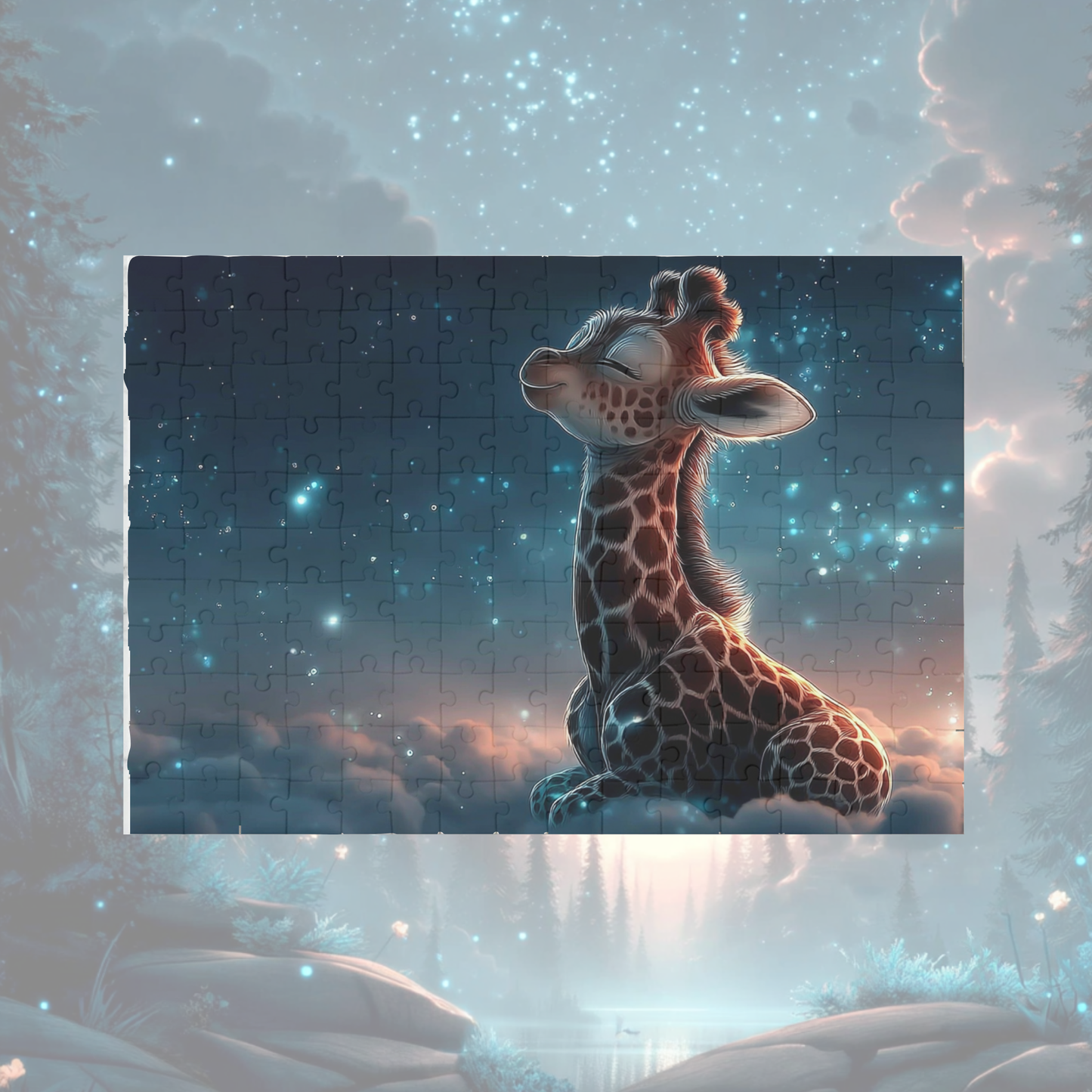 Puzzle Giraffe *personalisierbar* (2 Größen)