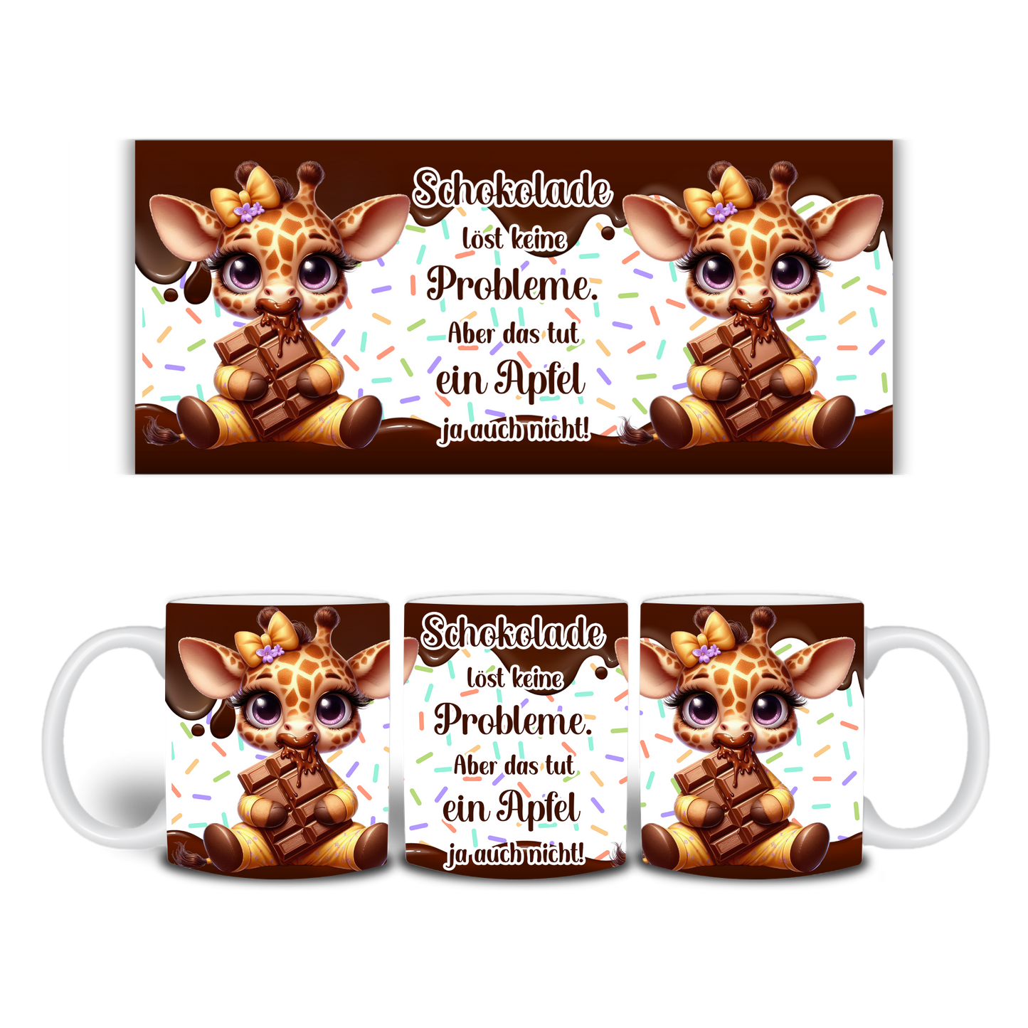 Tasse Schokoladengiraffe