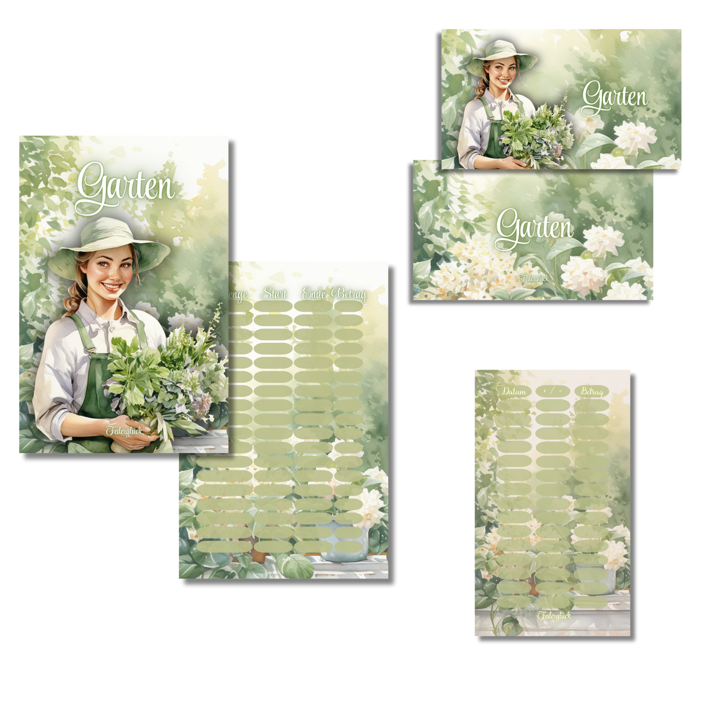 Deckblattset Garten *matt foliert*