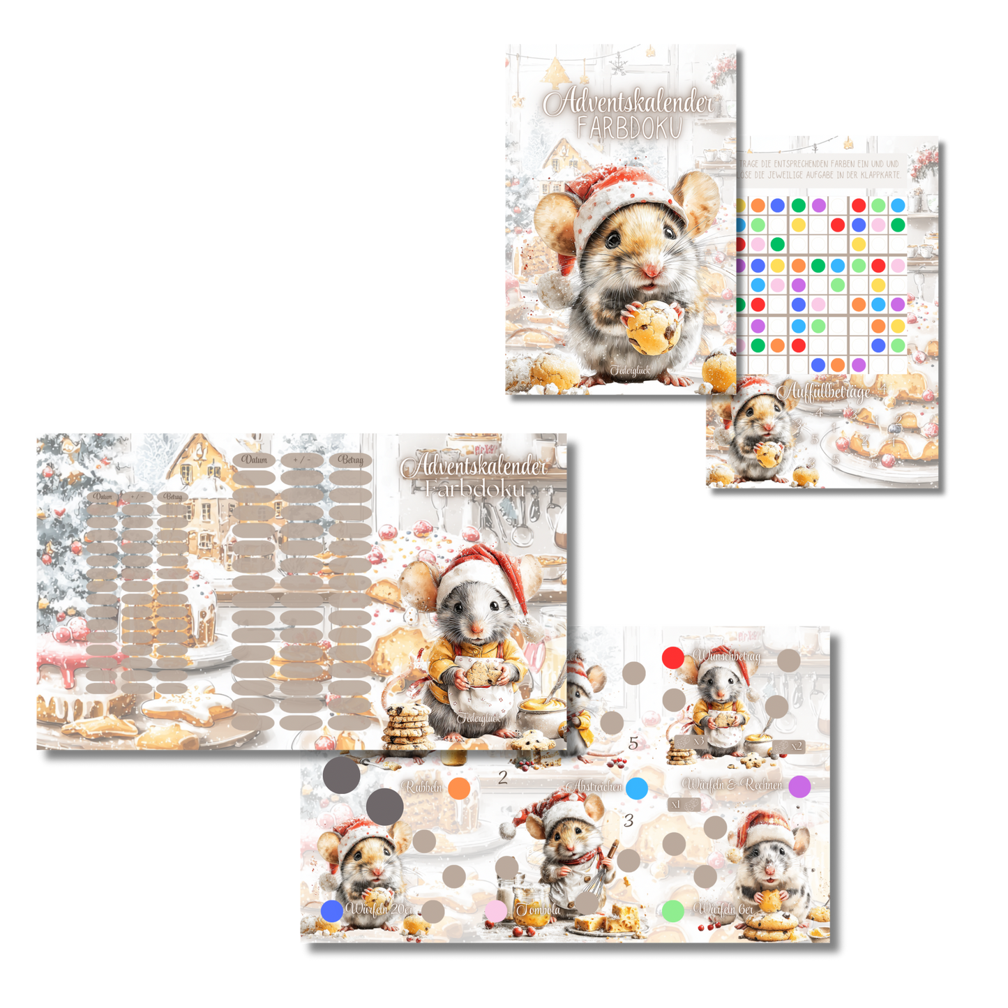 Adventskalender Farbdoku *matt foliert*