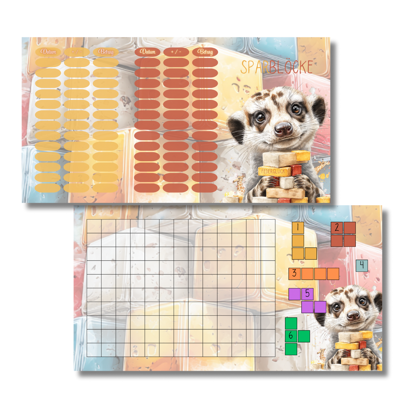 Sparblöcke A7 *matt foliert*