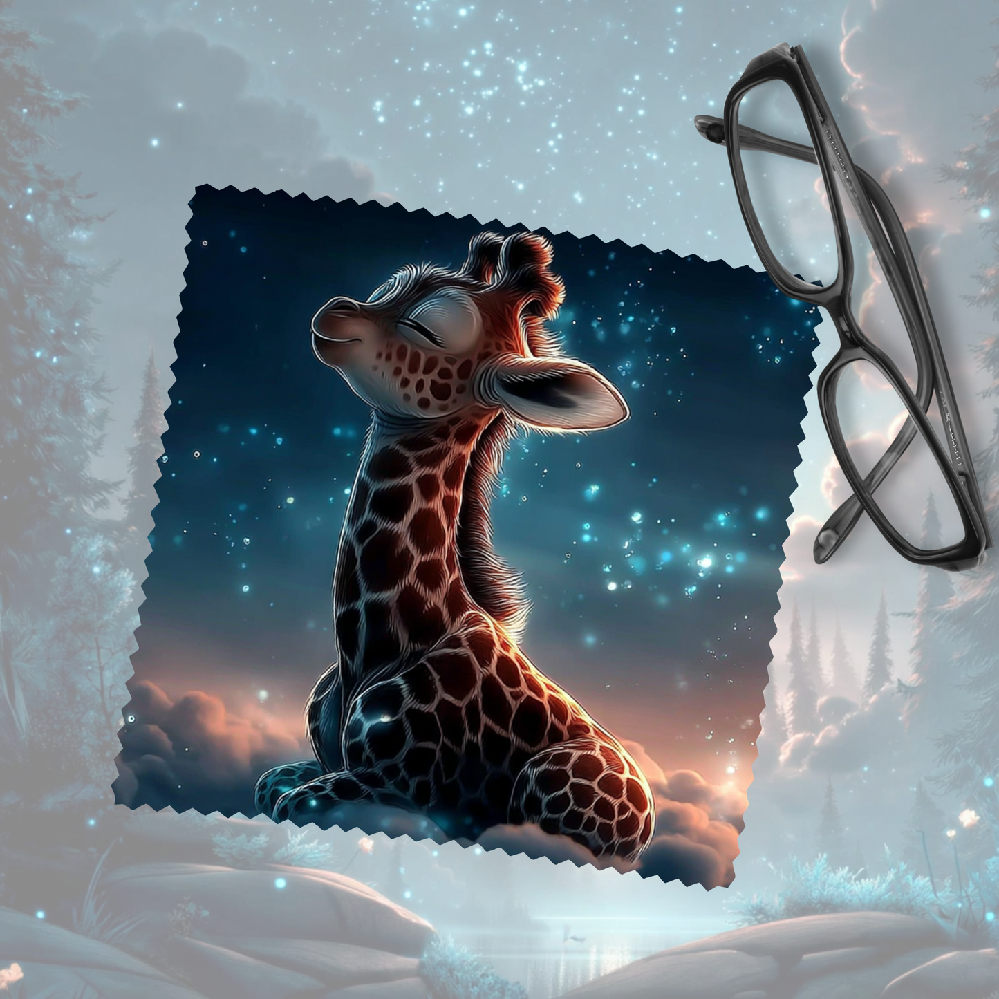 Brillenputztuch Giraffe (3 Größen)