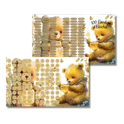 100 Envelope Bärchen