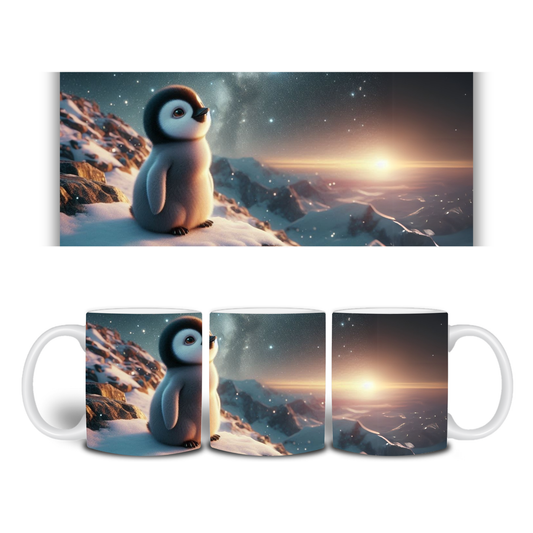 Tasse / Spardose Pinguin