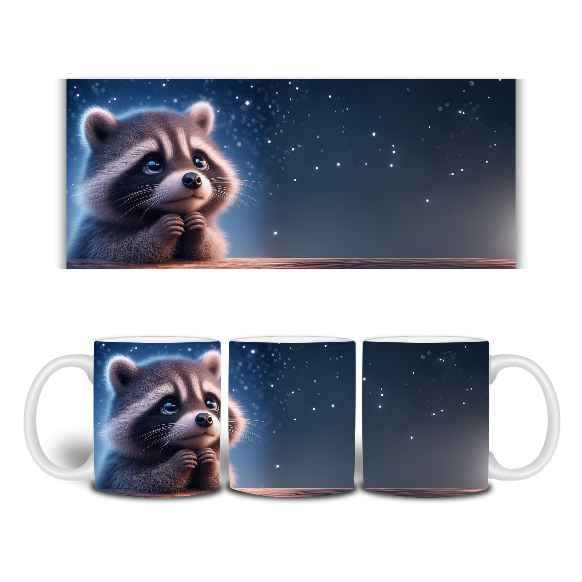 Tasse / Spardose Waschbär