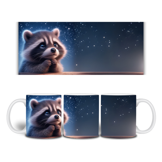 Tasse / Spardose Waschbär