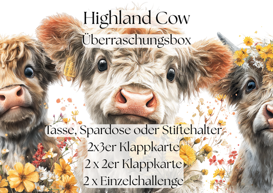 Box „Highland Cow“ *matt foliert*