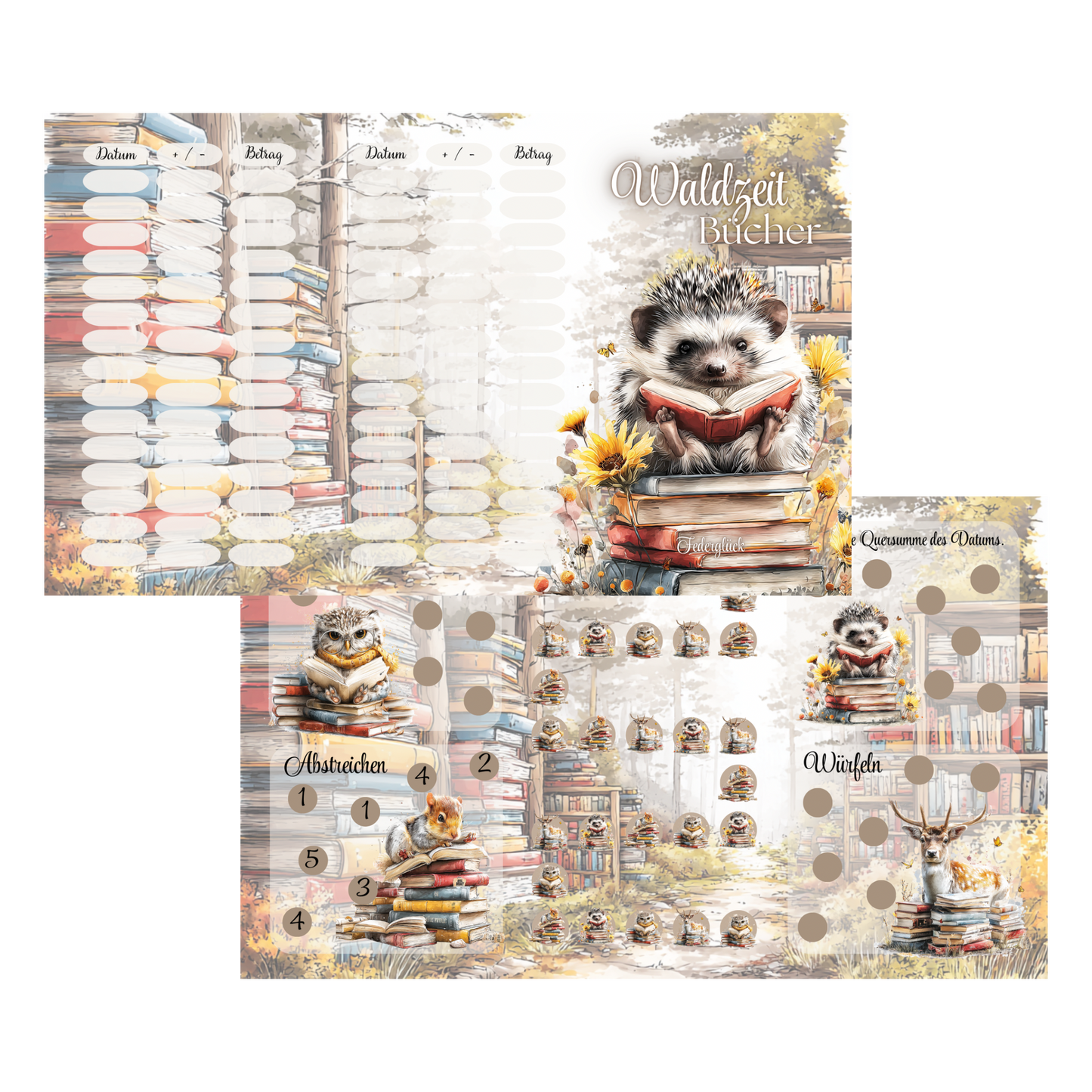 Waldzeit Bücher * matt foliert*