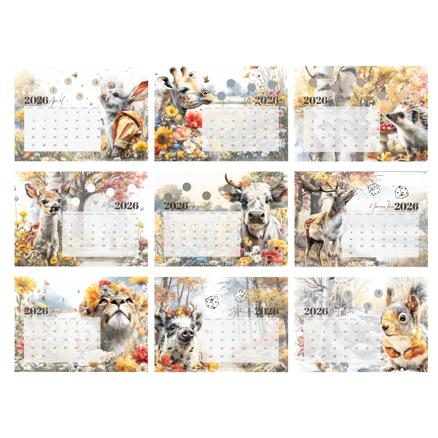 Jahreskalender 2026 A4