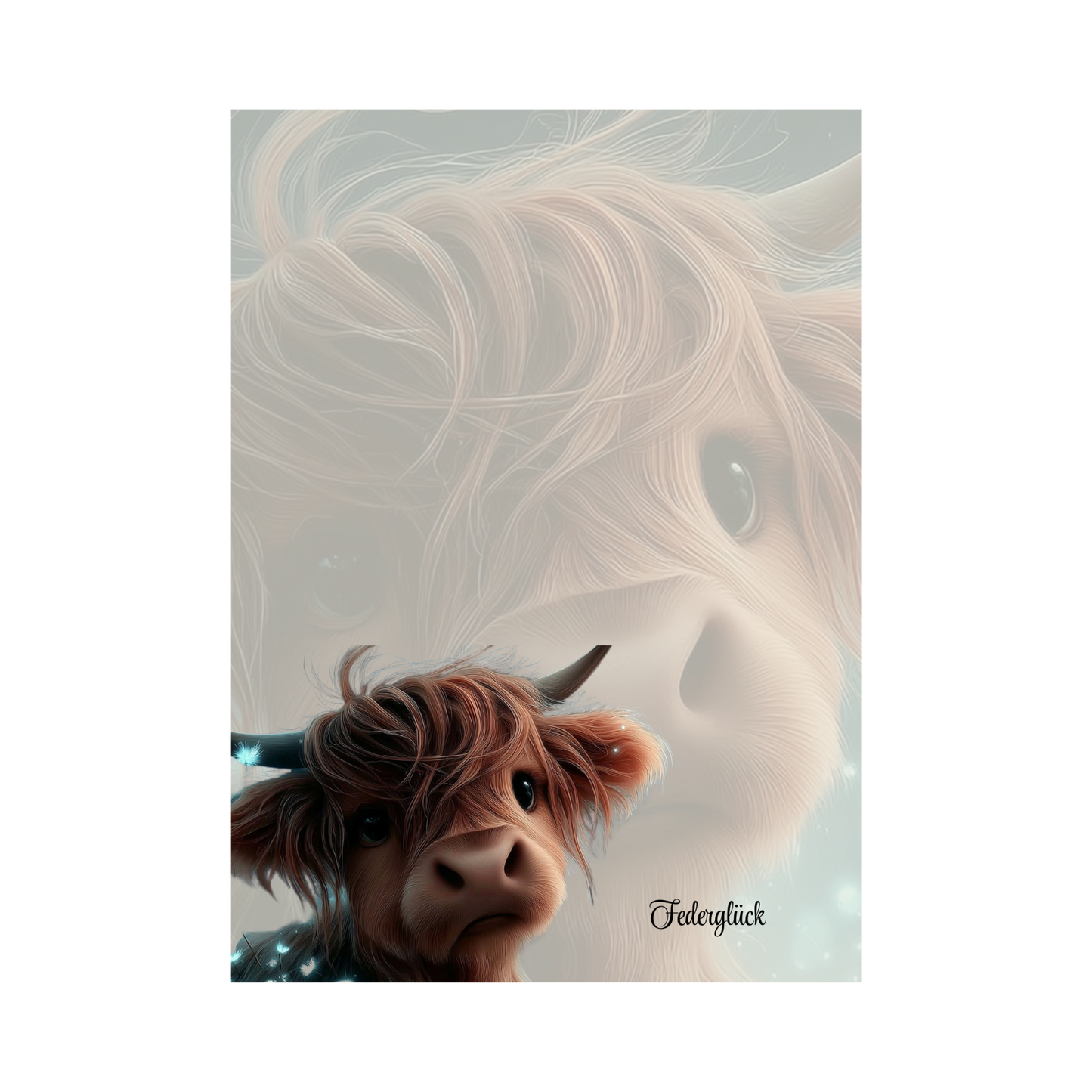 Notizblock Highland Cow A6 (50 Blatt