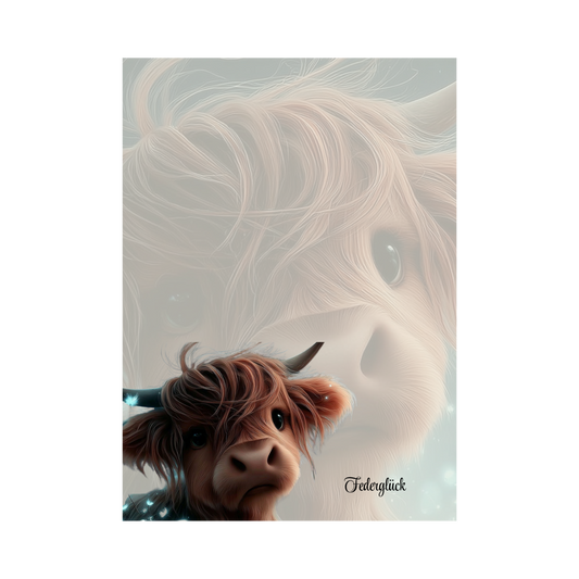 Notizblock Highland Cow A6 (50 Blatt
