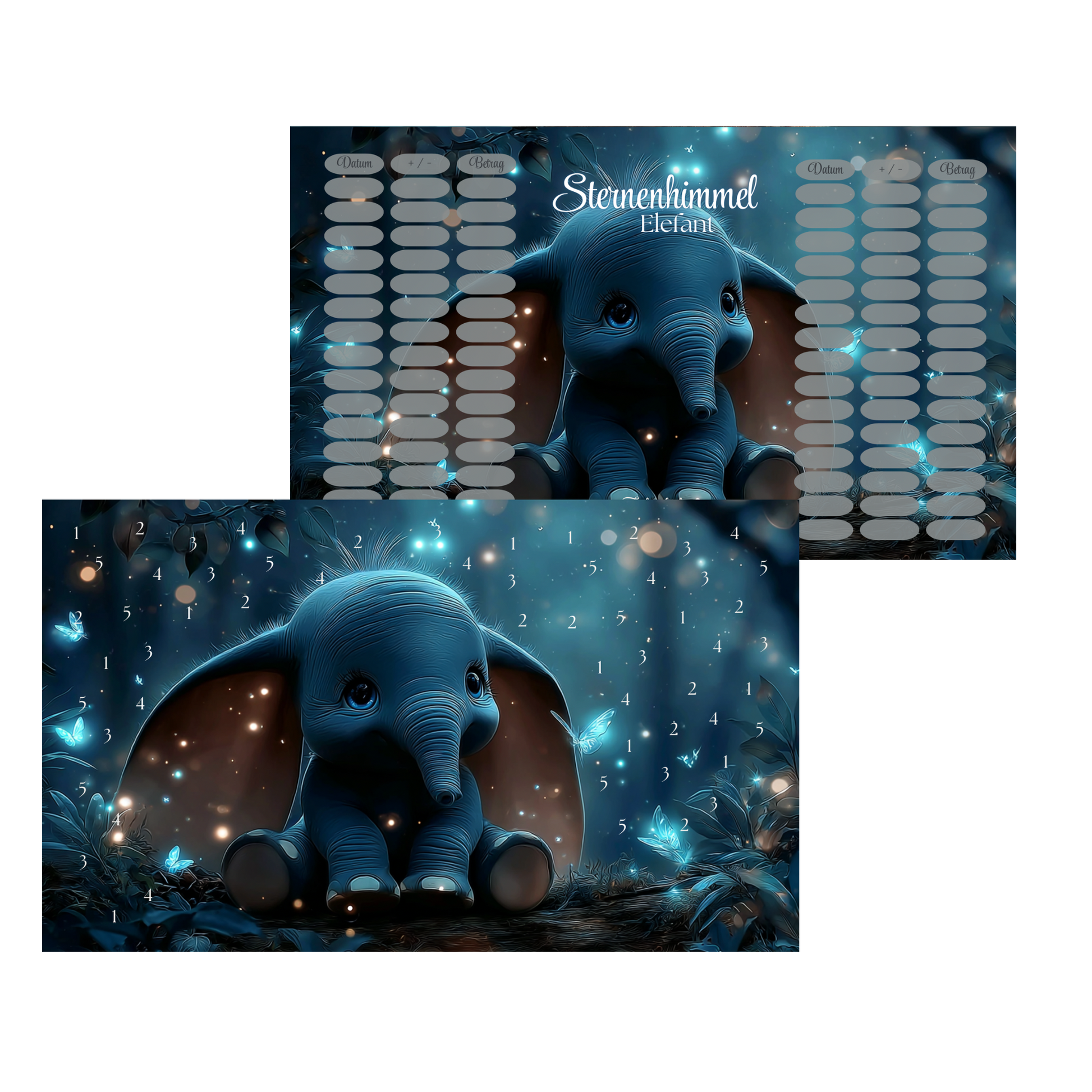 Sternenhimmel Elefant A6 *matt foliert*