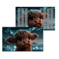 Sternenhimmel Highland Cow A6 *matt foliert*