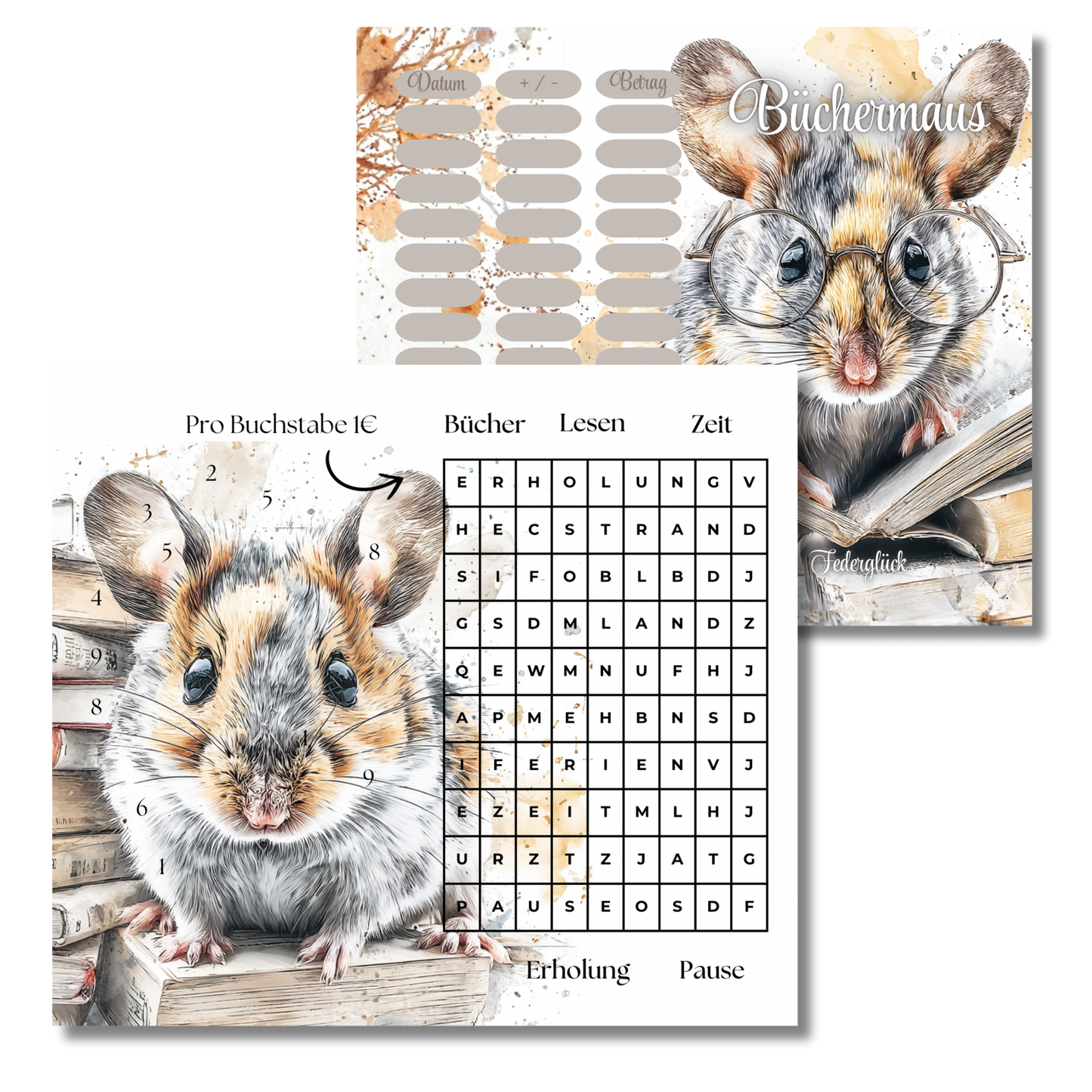 Büchermaus A6 *matt foliert*