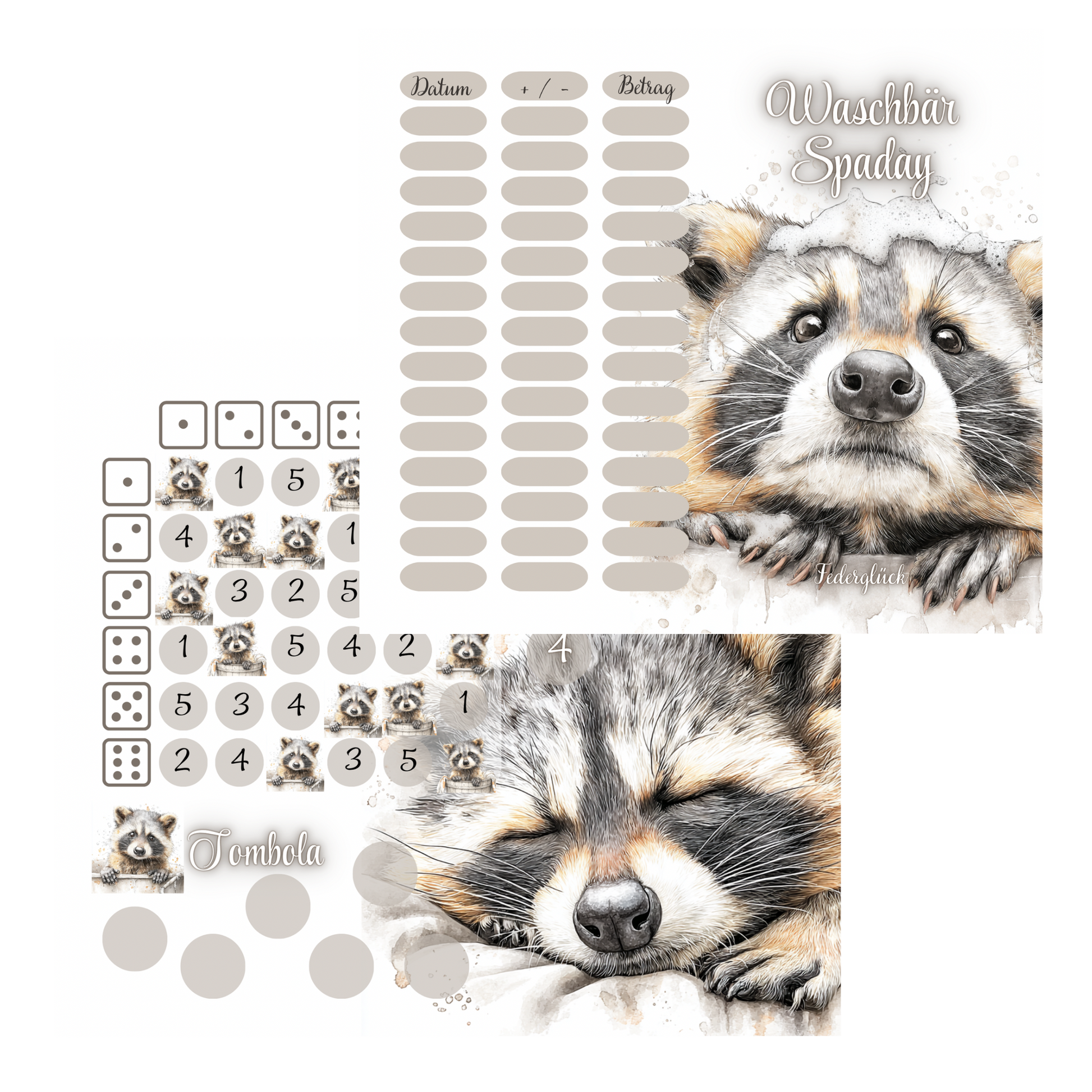 Waschbär SpaDay A6 *matt foliert*
