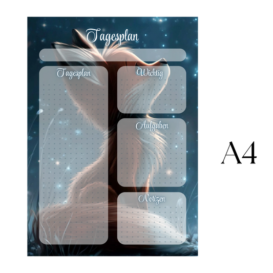 Tagesplaner Fuchs A4