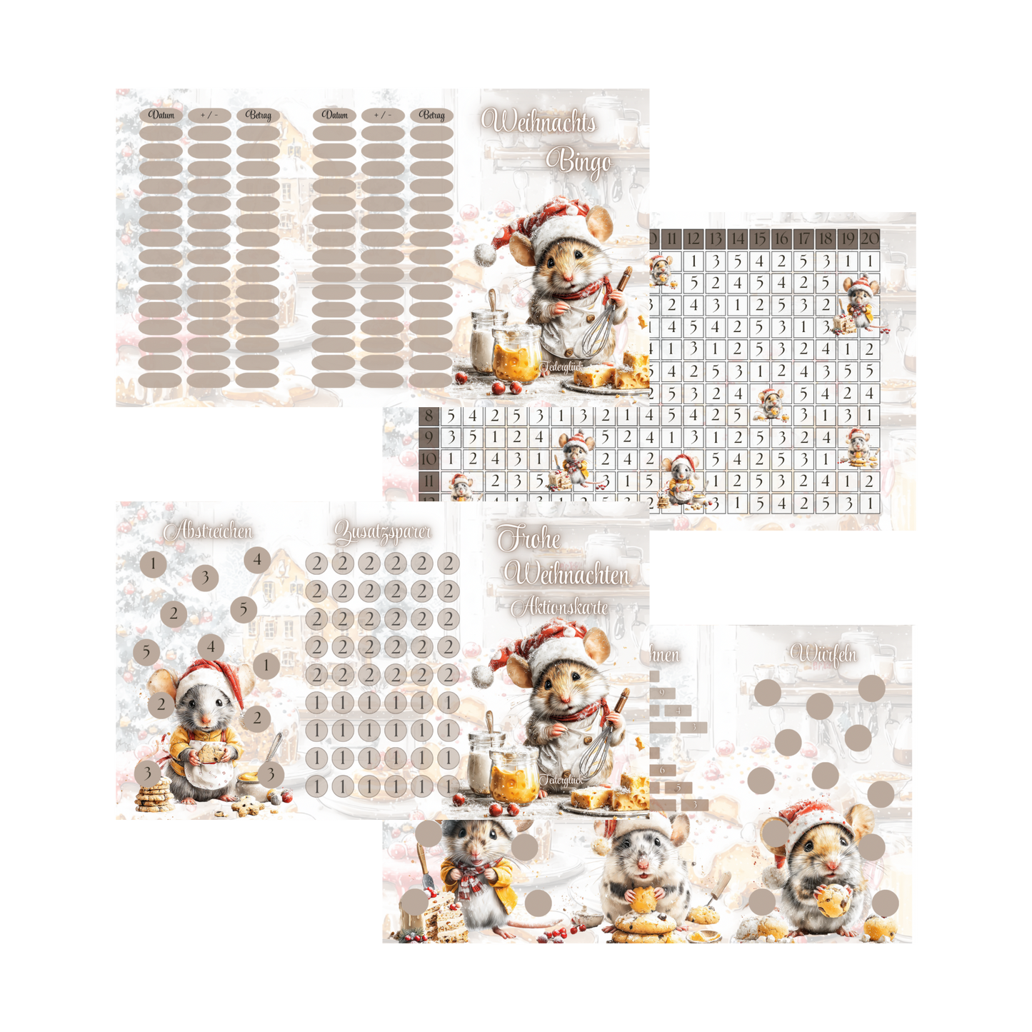 XXL Bingo Weihnachten *matt foliert*