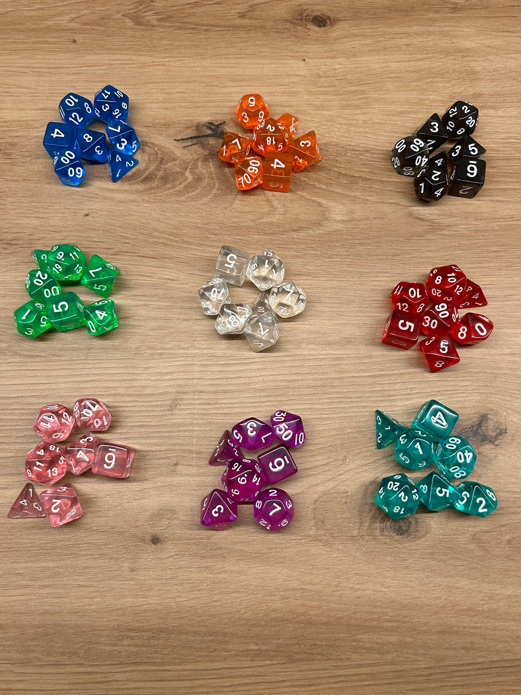 Würfelset 7-teilig