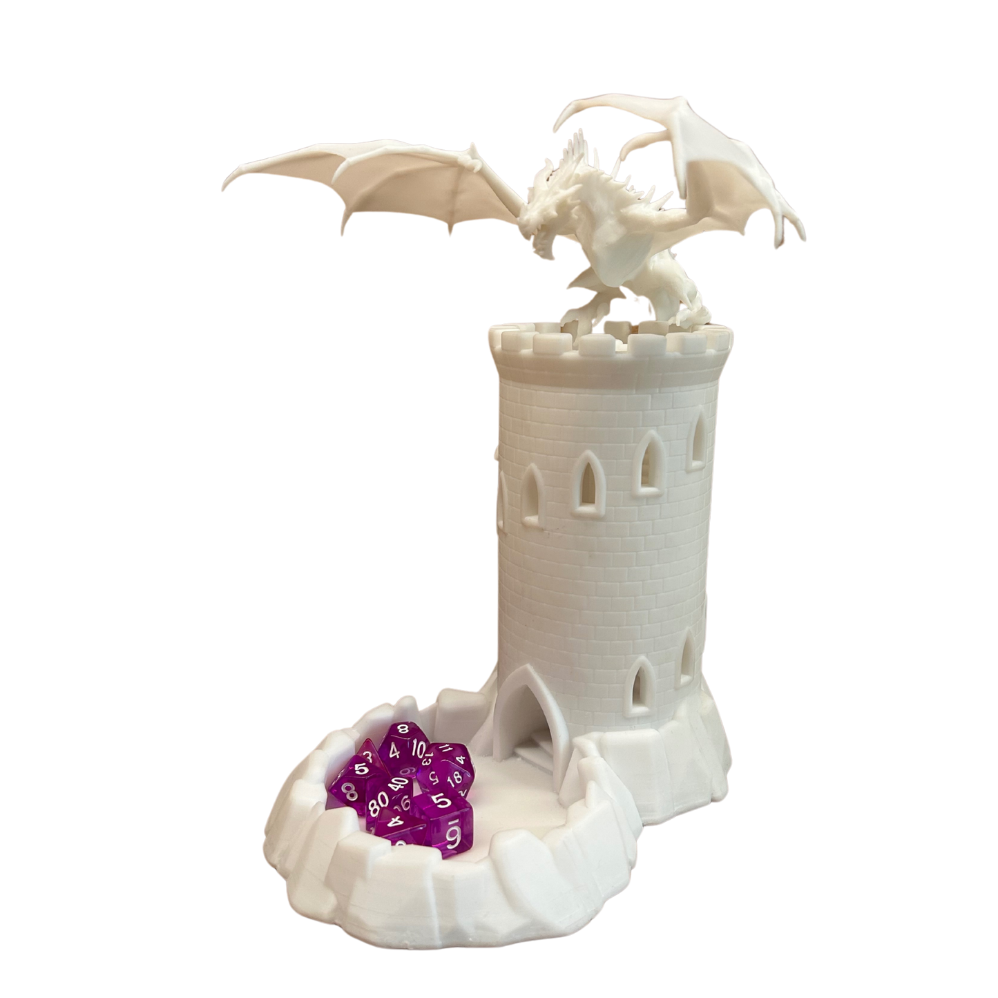 Würfelturm „Drache auf Burg“