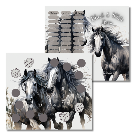 Black & White Horse