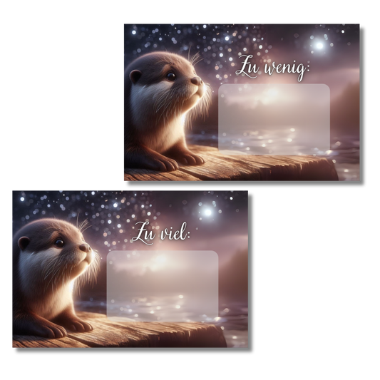 Otter Zu viel / zu wenig *matt foliert*