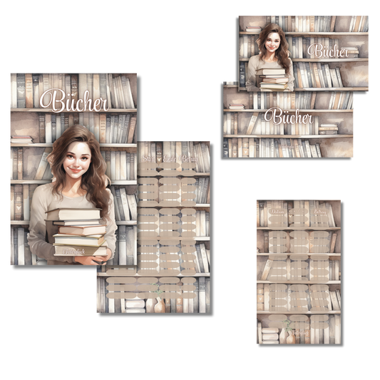 Deckblattset Bücher *matt foliert*