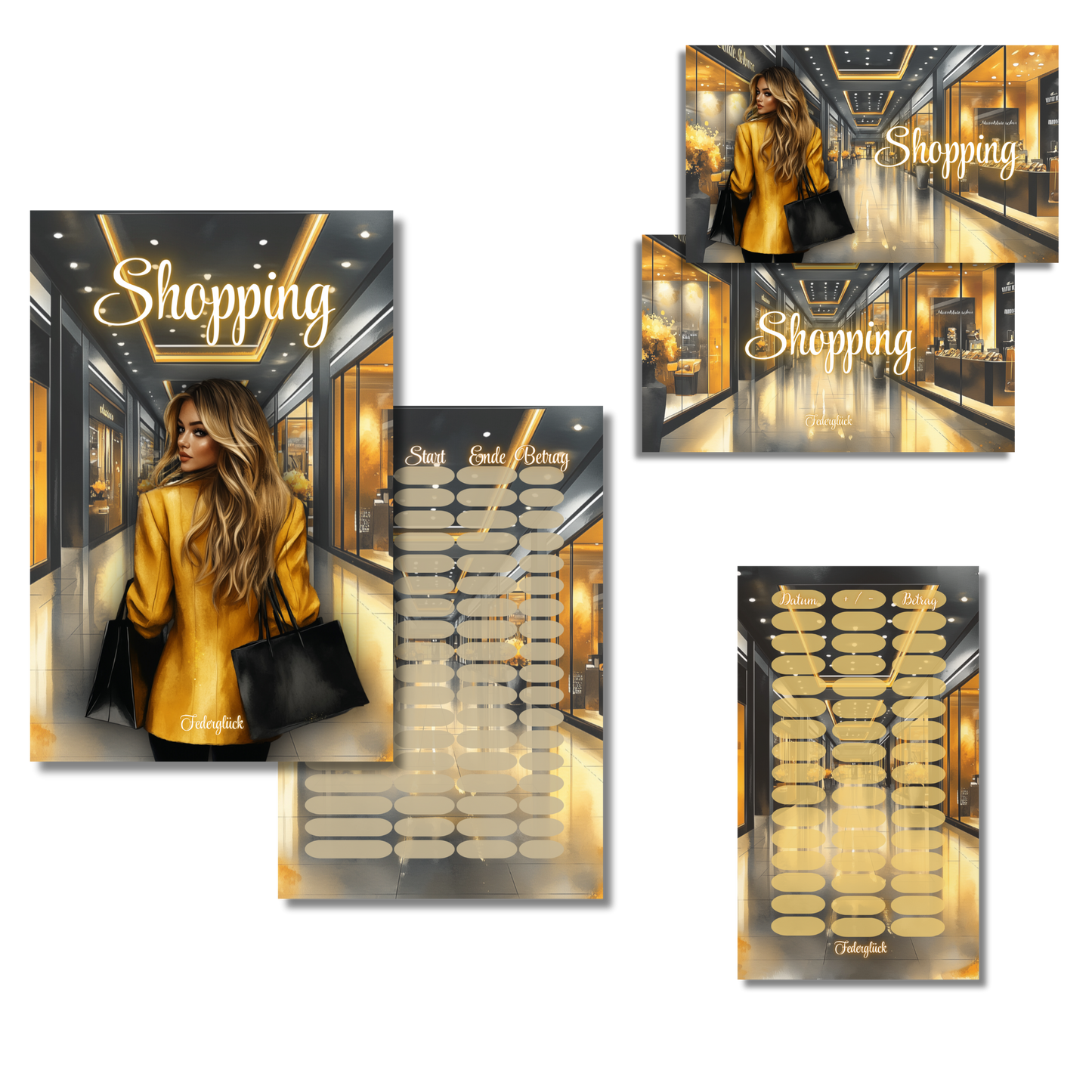 Deckblattset Shopping *matt foliert*