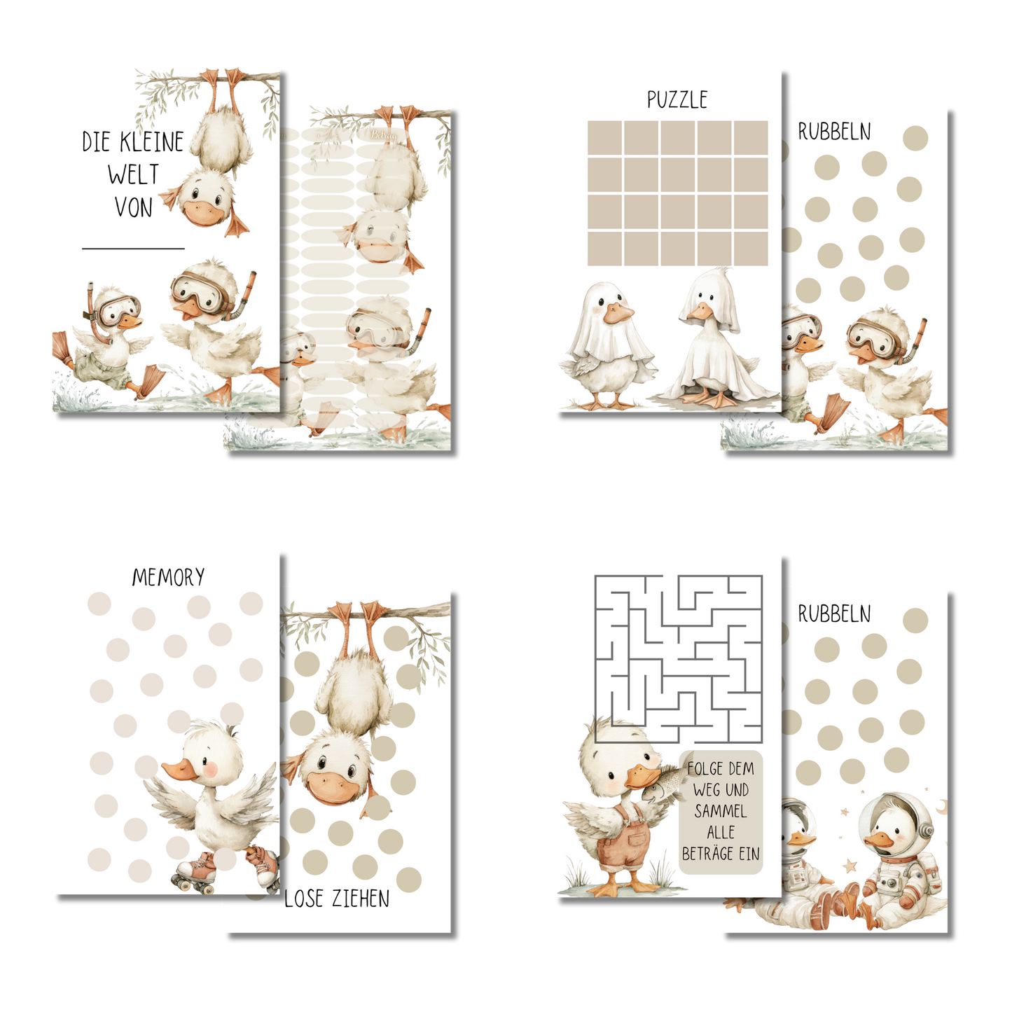 Kindersparspiel Die Welt der kleinen Gans
