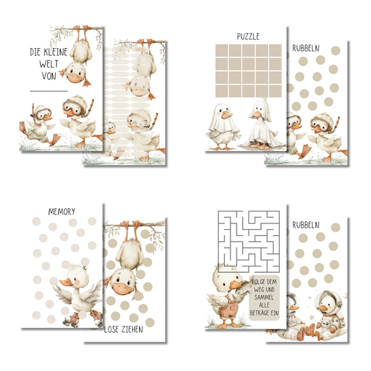 Kindersparspiel Die Welt der kleinen Gans