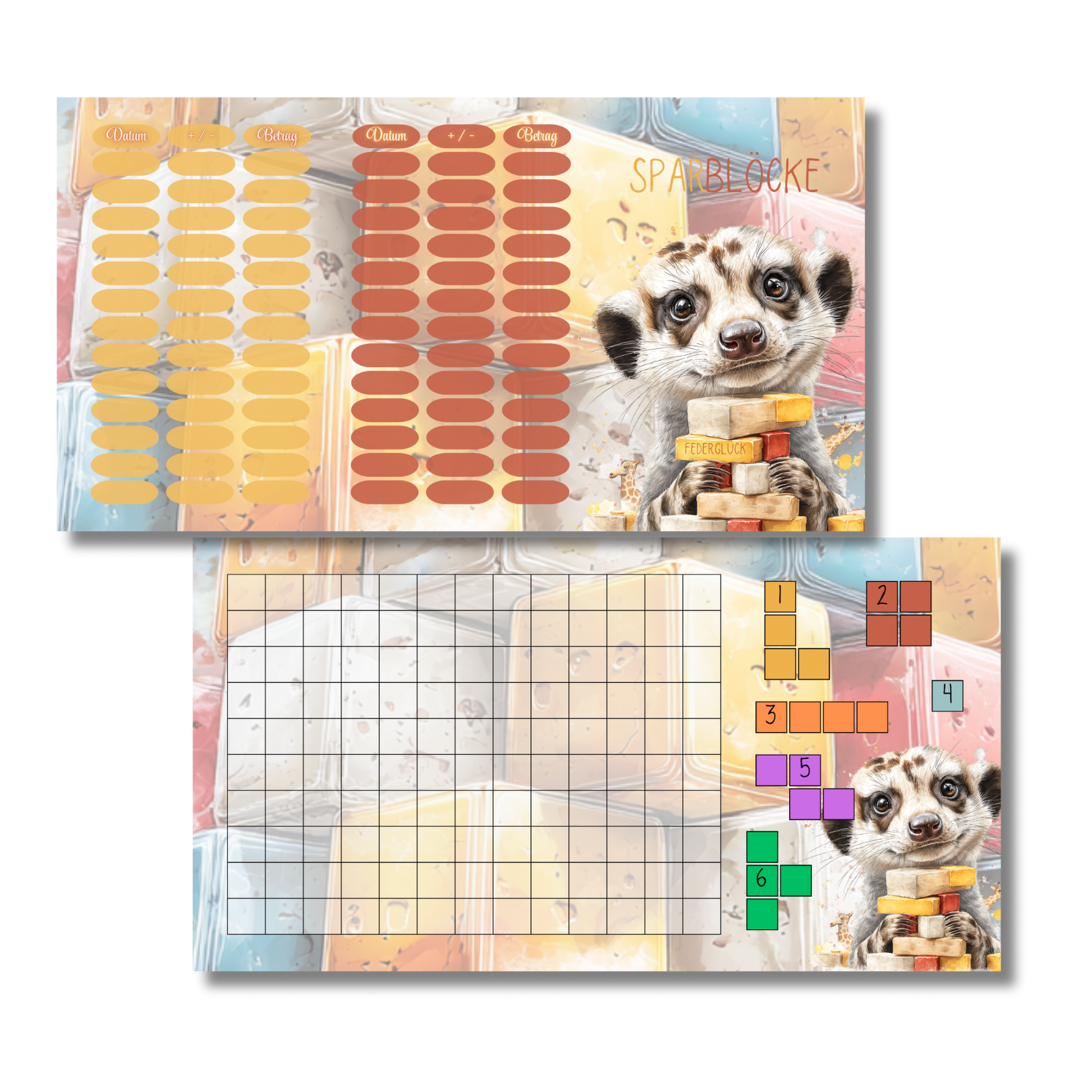 Sparblöcke A7 *matt foliert*