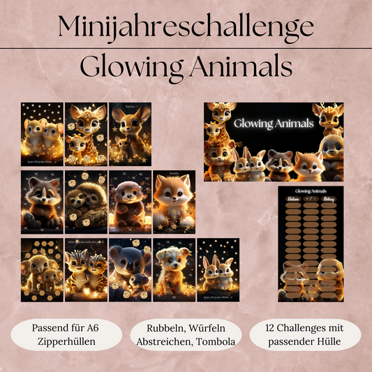 Mini Jahreschallenge Glowing Animals