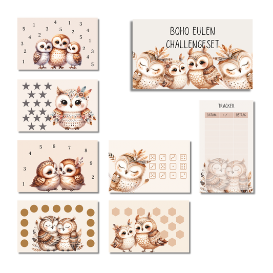 Boho Eulen Set