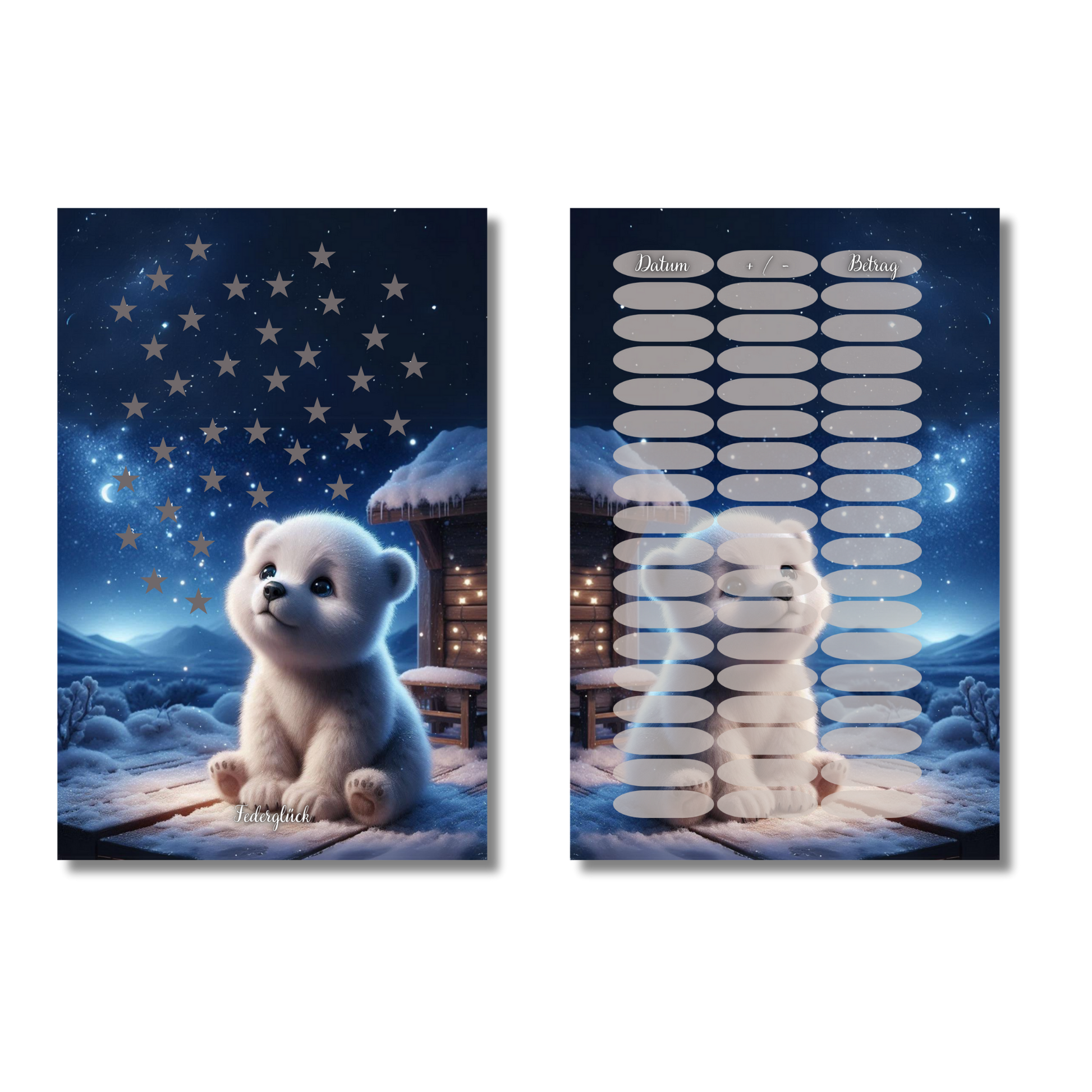 Eisbär Sternhimmel