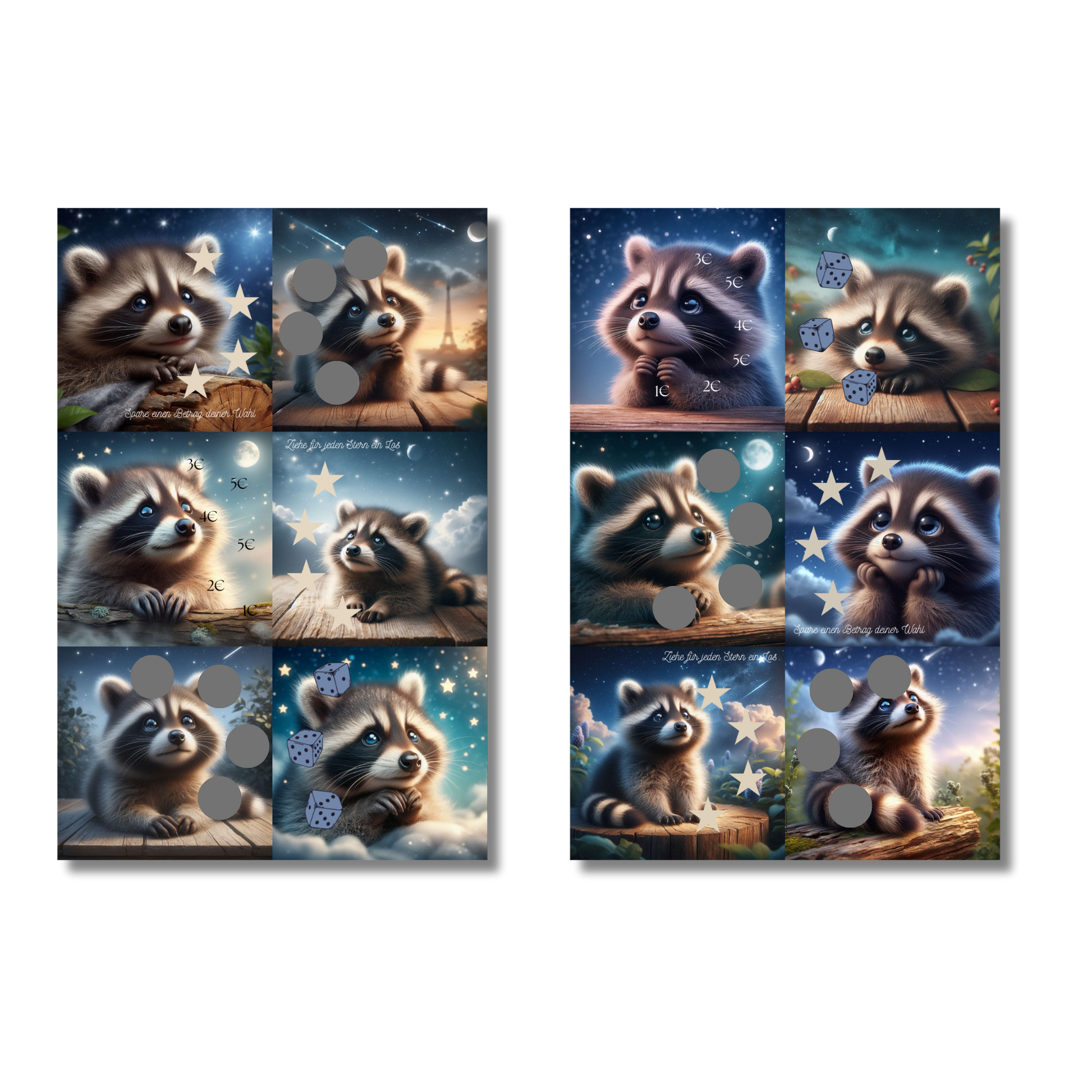 Waschbär Sternenhimmel / Jahreschallenge